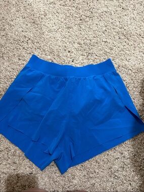 Amazon Women’s Athletic Shorts in Bright Blue